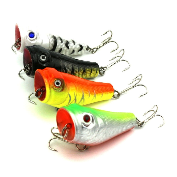 HENGJIA Plastic Artificial Fishing Lures Popper Bionic Fishing Bait with Hooks, Length: 5 cm, Random Color Delivery Reluova