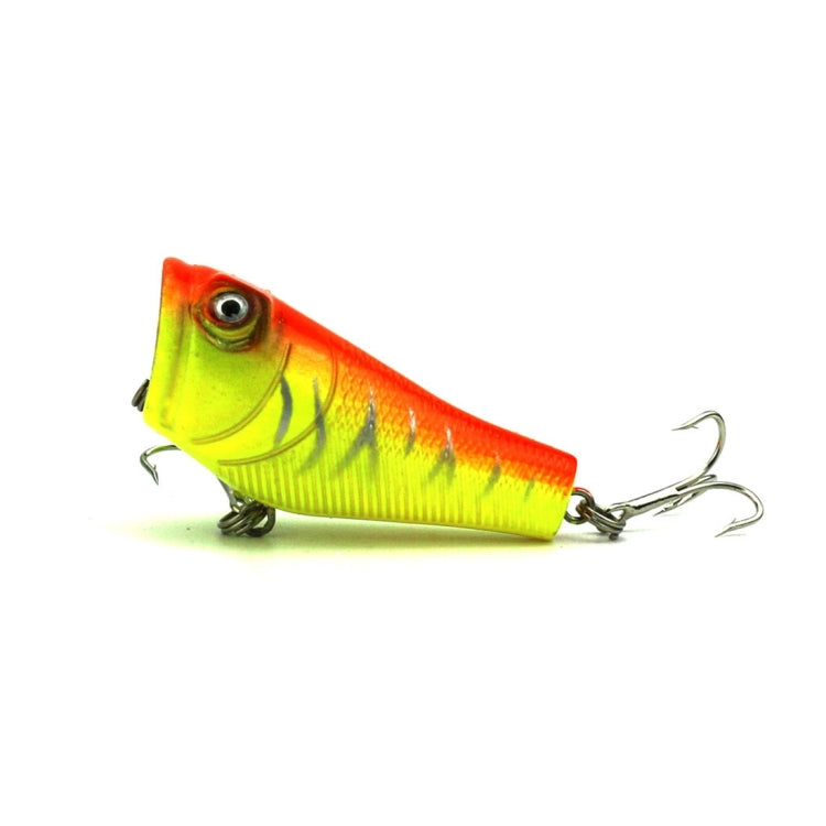 HENGJIA Plastic Artificial Fishing Lures Popper Bionic Fishing Bait with Hooks, Length: 5 cm, Random Color Delivery