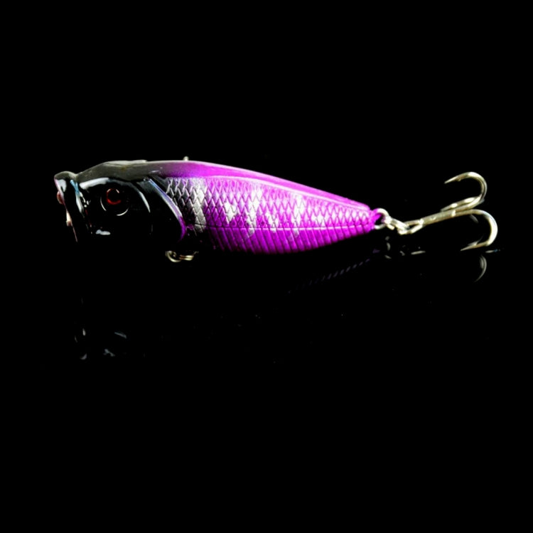 HENGJIA Plastic Artificial Fishing Lures Popper Bionic Fishing Bait with Hooks, Length: 6.5 cm, Random Color Delivery