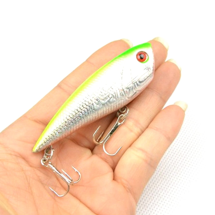 HENGJIA Plastic Artificial Fishing Lures Popper Bionic Fishing Bait with Hooks, Length: 6.7 cm, Random Color Delivery Reluova