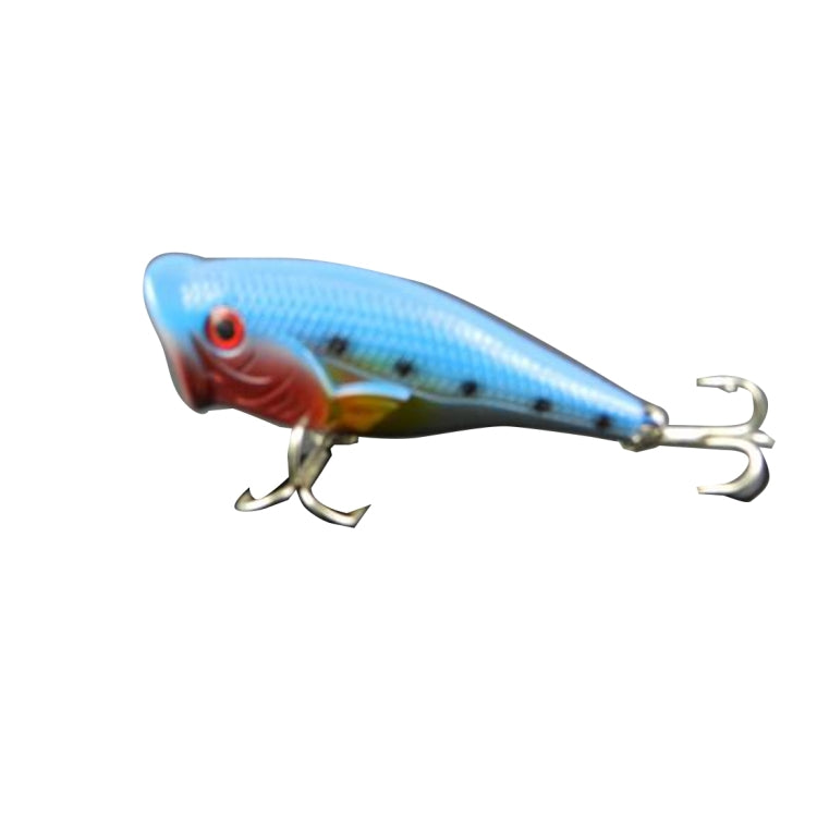 HENGJIA Plastic Artificial Fishing Lures Popper Bionic Fishing Bait with Hooks, Length: 6.5 cm, Random Color Delivery