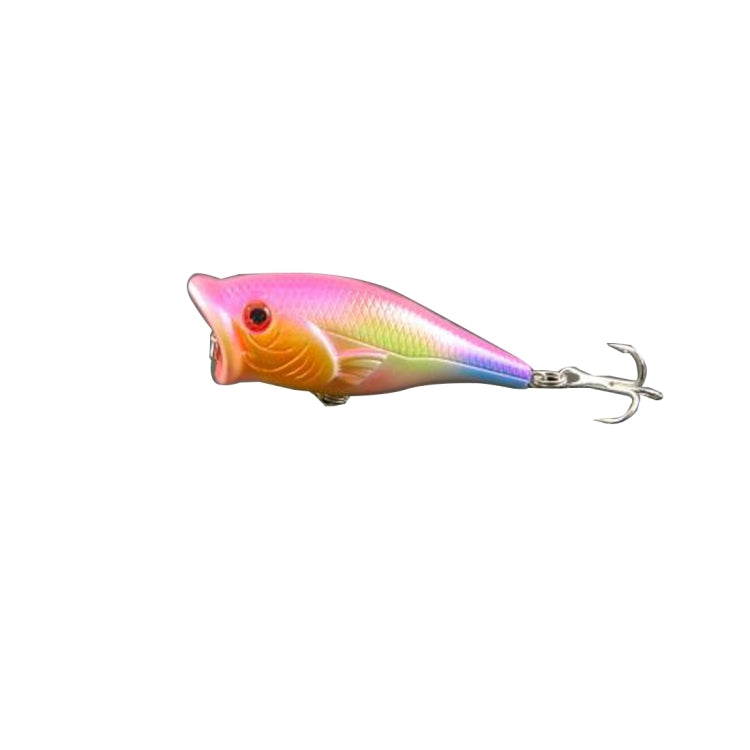 HENGJIA Plastic Artificial Fishing Lures Popper Bionic Fishing Bait with Hooks, Length: 6.5 cm, Random Color Delivery