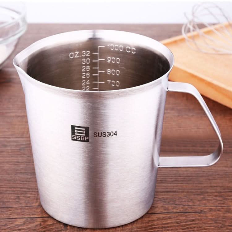 SSGP Kitchen Cooking Tool Stainless Steel Graduated Measuring Cups, Size: 10*9.5cm, 500ml - Reluova