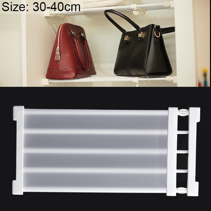 Wardrobe Storage Layered Baffle Cabinet Shelf Dormitory Partition Cupboard Partition Board, Width: 24cm, Stretch Range: 30-40cm Reluova