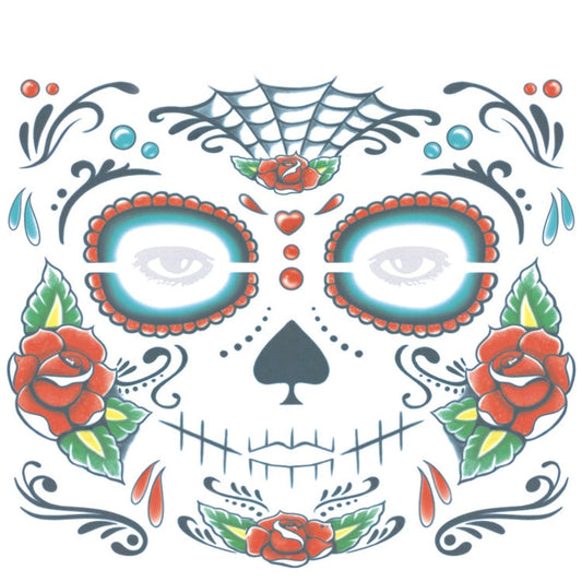 Halloween Waterproof Temporary Face Tattoo Stickers, Size: 240*210mm My Store