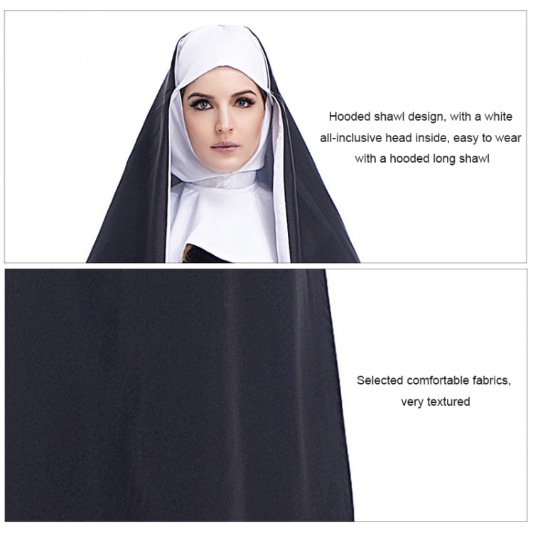 Halloween Costume Women Nun Missionary Cosplay Clothing