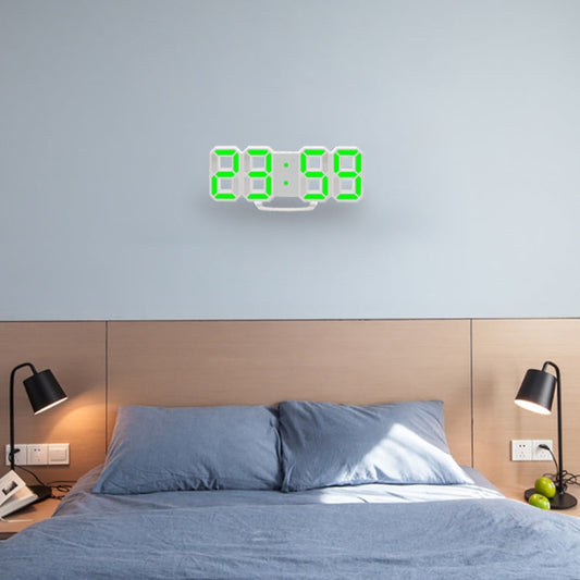 Multi-Function Large 3D LED Digital Wall Alarm Clock with Snooze Function, 12/24 Hours Display for Home, Kitchen, Office, DC 5V, CE Certificated