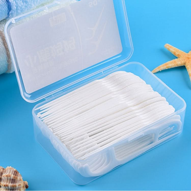 Fawnmum Ultra-fine Safety Flat Dental Floss Rod Toothpick Thread, 50pcs/Box Reluova