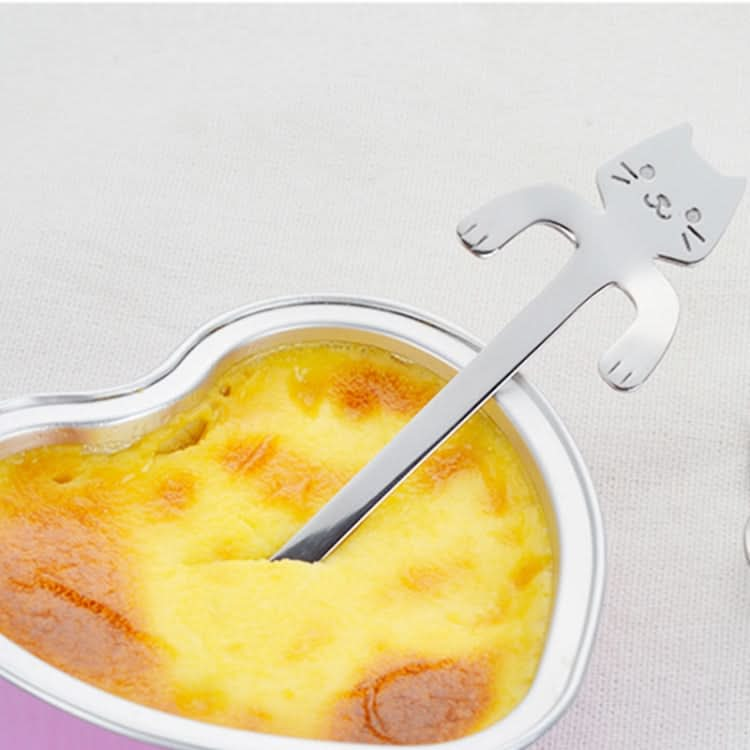 Creative 304 Stainless Steel Cartoon Cat Handle Coffee Stirring Spoons, 11.8*1.8cm - Reluova