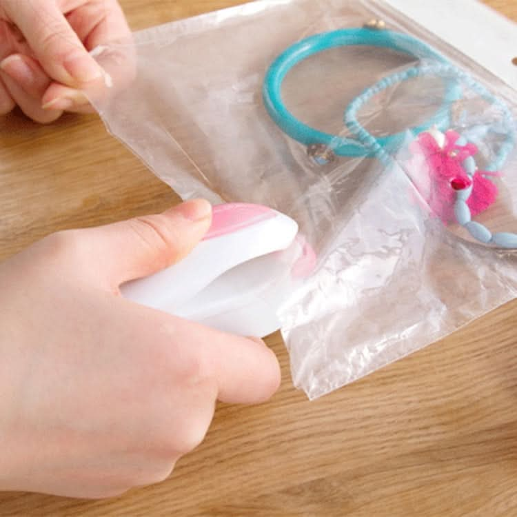 Portable Mini Heat Sealing Machine Impulse Sealer Seal Packing Plastic Bag Sealing Clamp, Random Color Delivery - Reluova