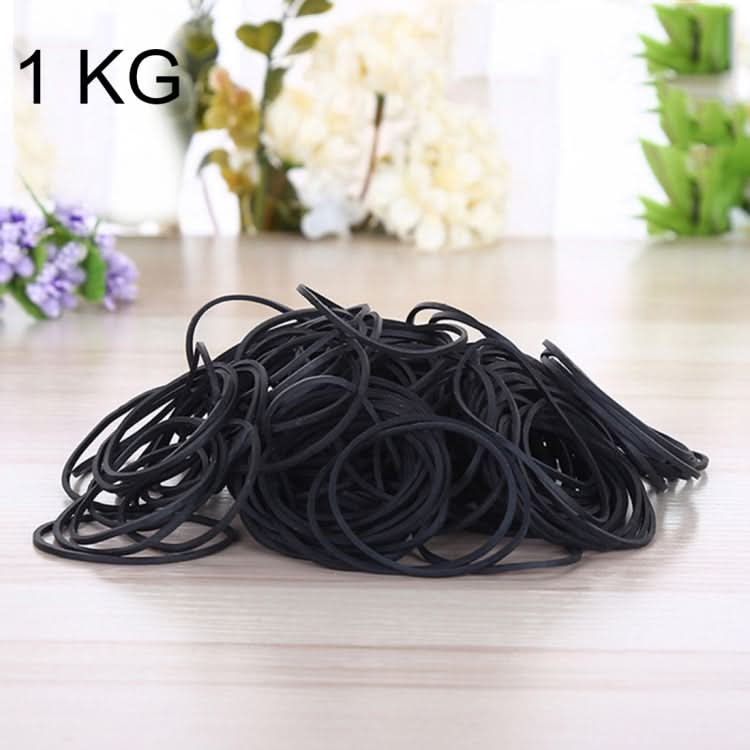 Black Rubber Band Paper Bills Dollars Money Elastic Stretchable Bands, 1KG Per Bag Reluova