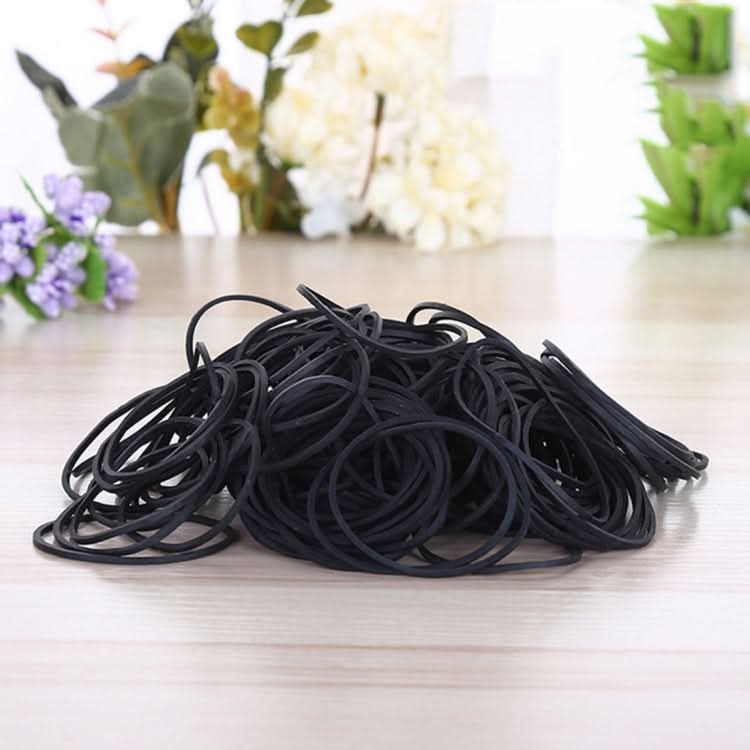 Black Rubber Band Paper Bills Dollars Money Elastic Stretchable Bands, 1KG Per Bag Reluova