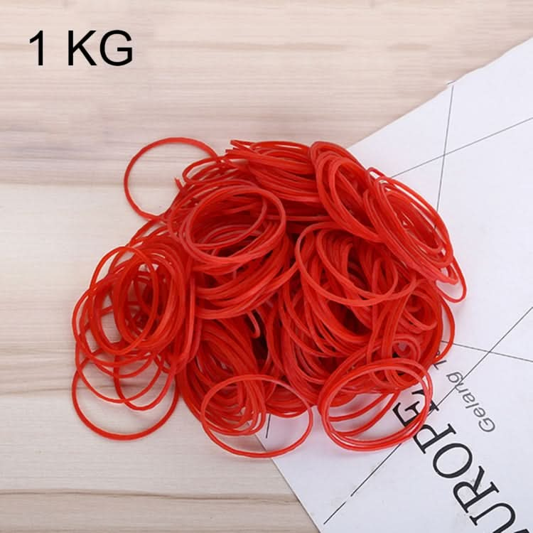 Red Sturdy Stretchable Elastic Rubber Bands Home School Office Supplies Stationery, 1KG Per Bag Reluova