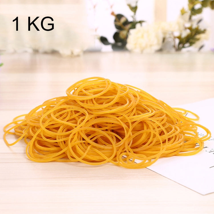 Yellow Sturdy Stretchable Elastic Rubber Bands School Office Supplies Stationery, 1KG Per Bag