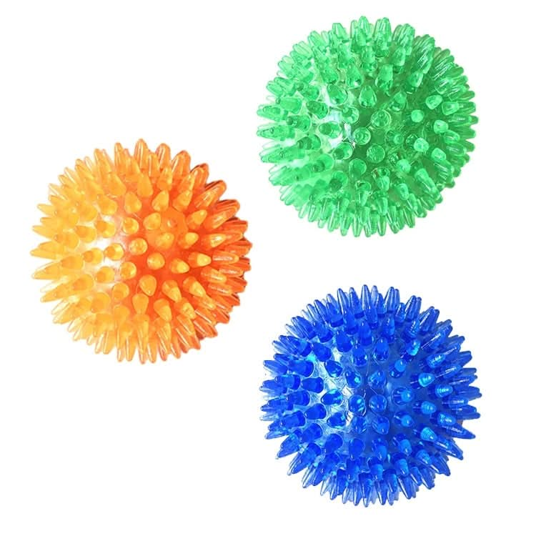 Pet Sounding Toy Hedgehog Ball Golden Retriever Molar Bite Resistant Tooth Toy for Large Pets, Small, Diameter: 6.5cm, Random Color Delivery - Reluova