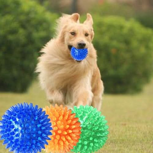 Pet Sounding Toy Hedgehog Ball Golden Retriever Molar Bite Resistant Tooth Toy for Large Pets, Small, Diameter: 6.5cm, Random Color Delivery - Reluova