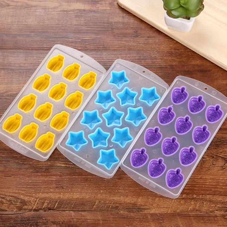 Banana Shaped Silicon Ice Cube Tray / Ice Mold Random Color - Reluova