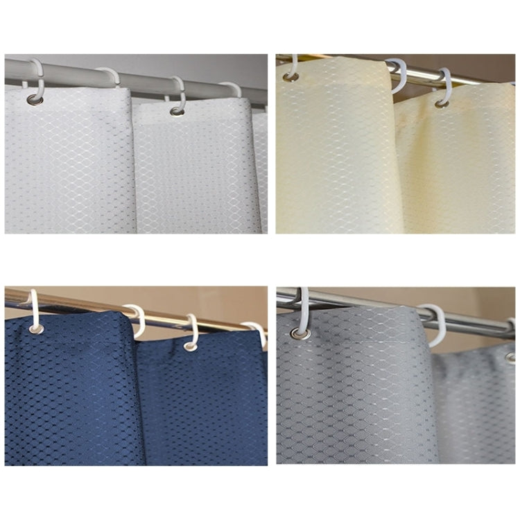 Thickening Waterproof And Mildew Curtain Honeycomb Texture Polyester Cloth Shower Curtain Bathroom Curtains,Size:180*180cm My Store