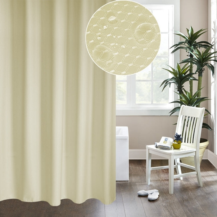 Thickening Waterproof And Mildew Curtain Honeycomb Texture Polyester Cloth Shower Curtain Bathroom Curtains,Size:180*180cm My Store