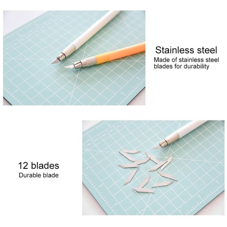 Junesix A5 Cutting Mat Set Cutting Mat & Ruler & Carving Knife Reluova