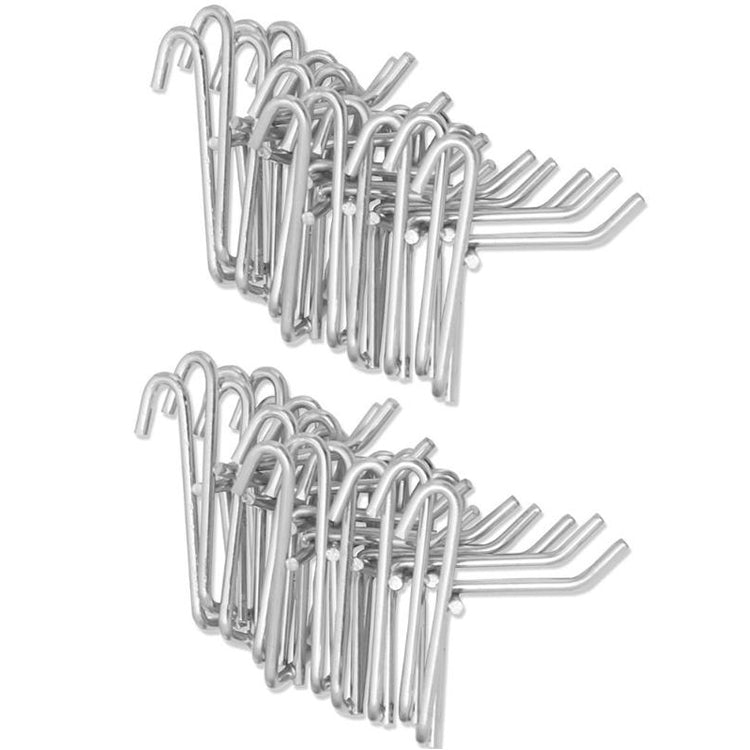 10pcs 3.5mm Supermarket Iron Grid Shelf Hook, Length: 15cm