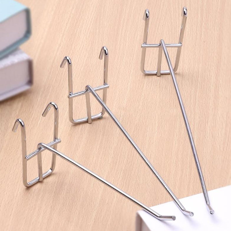 10pcs 3.5mm Supermarket Iron Grid Shelf Hook, Length: 15cm