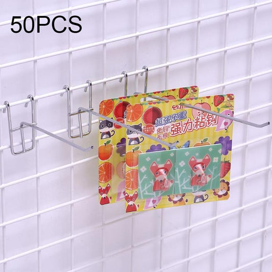 10pcs 3.5mm Supermarket Iron Grid Shelf Hook, Length: 20cm