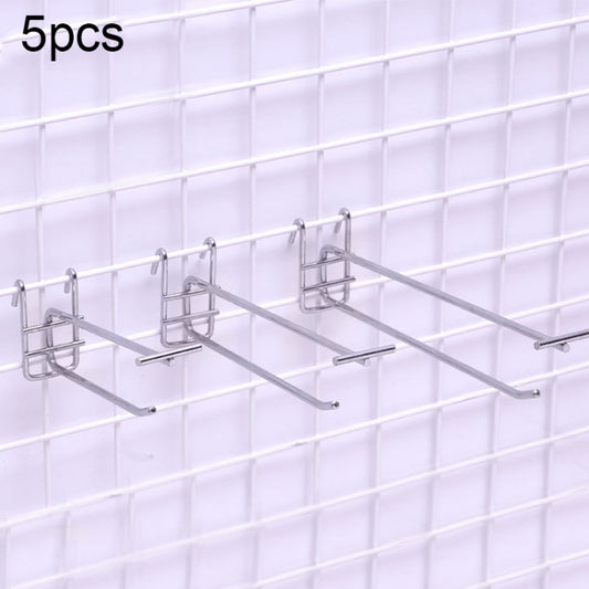 5pcs 5.8mm Supermarket Iron Grid Shelf Double Hook, Length: 15cm-Reluova