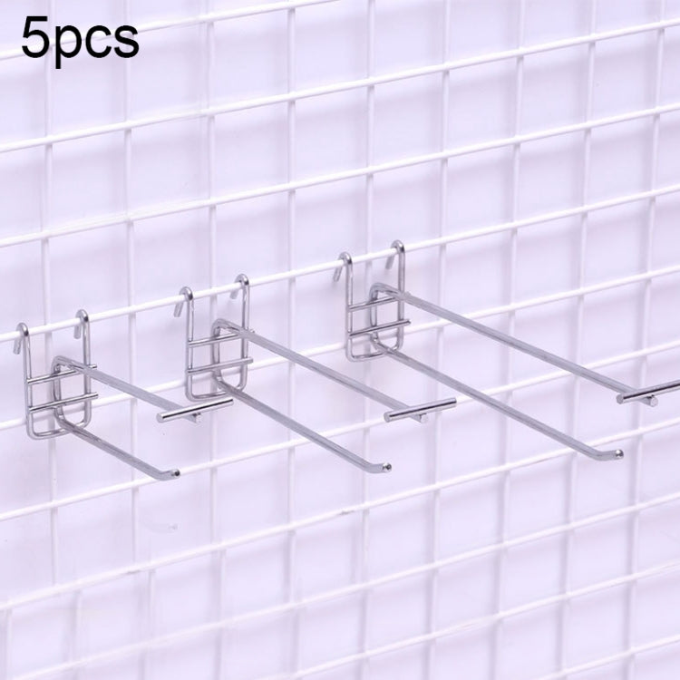 5pcs 5.8mm Supermarket Iron Grid Shelf Double Hook, Length: 25cm-Reluova