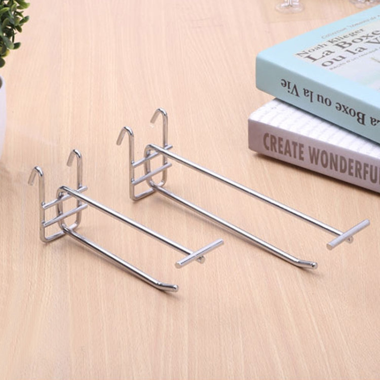 5pcs 5.8mm Supermarket Iron Grid Shelf Double Hook, Length: 25cm-Reluova