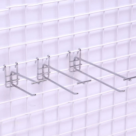 5.8mm Supermarket Iron Grid Shelf Double Hook, Length: 30cm-Reluova