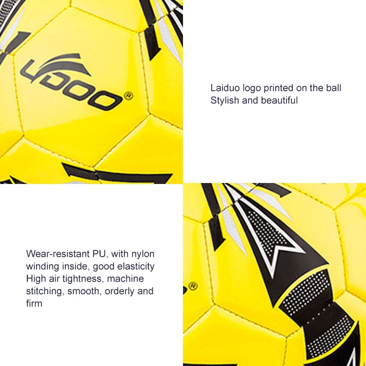 21.5cm PU Leather Sewing Wearable Match Football