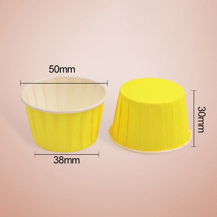 50pcs / Pack Round Lamination Cake Cup Muffin Cases Chocolate Cupcake Liner Baking Cup, Size: 5 x 3.8  x 3cm-Reluova