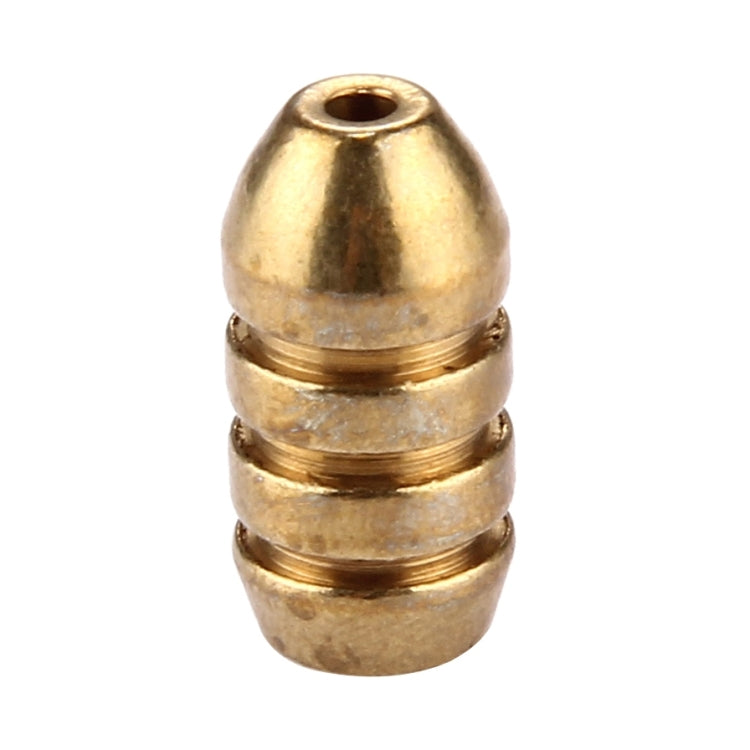 4g Threaded Copper Bullet Fishing Sinker Fishing Weights Soft lure Accessory-Reluova