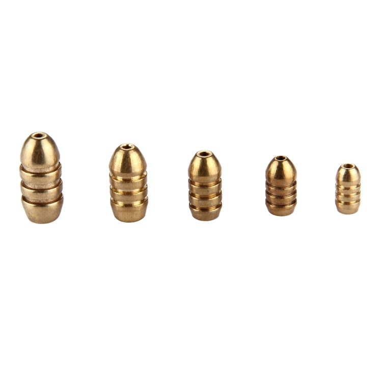 4g Threaded Copper Bullet Fishing Sinker Fishing Weights Soft lure Accessory-Reluova