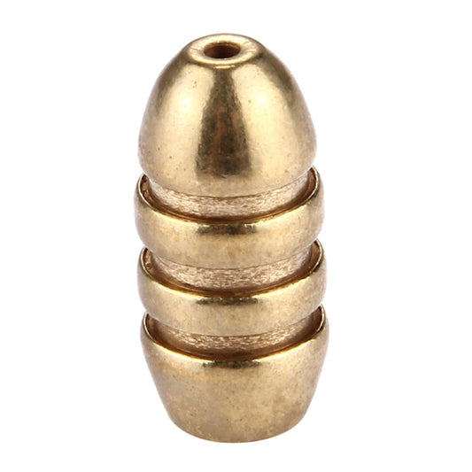 7g Threaded Copper Bullet Fishing Sinker Fishing Weights Soft lure Accessory Reluova