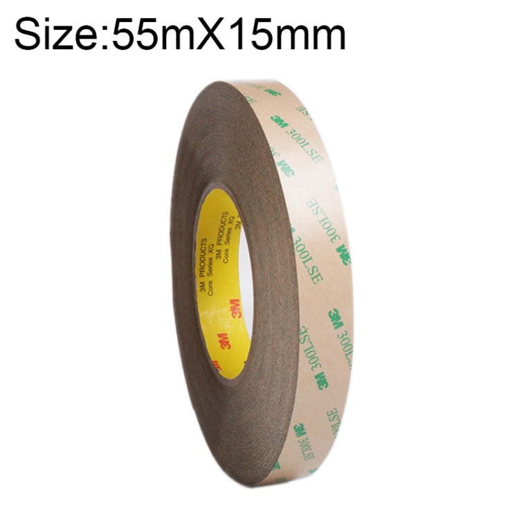 3M300LS 3M Super Adhesive Ultra-thin Transparent and High-temperature Resistant Double-sided Traceless Tape, Size: 55m x 15mm