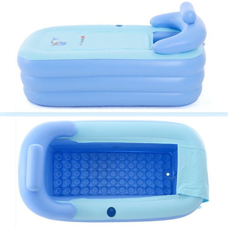 YT-038 Collapsible Sponge Bottom Inflatable Warm Bath Adult Bath Baby Swimming Pool with Charging Pump Reluova