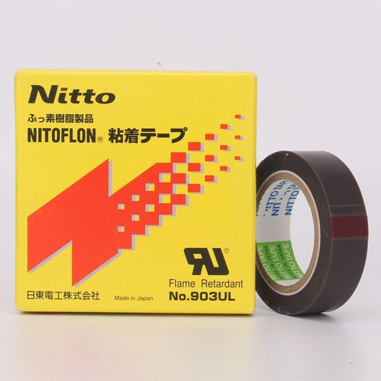 NO.903UL 0.08mm Thickness NITTO DENKO Teflon High Temperature Tape for Sealing Machine , Size: 10m x 38mm My Store