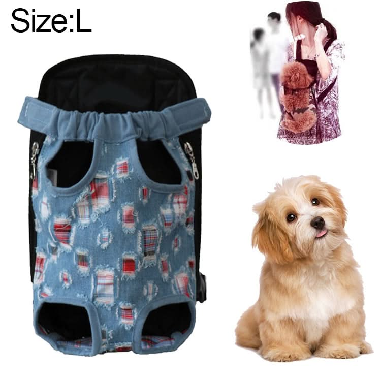 Front Pet Carrier Dog Backpack Bag, Size：L - Reluova