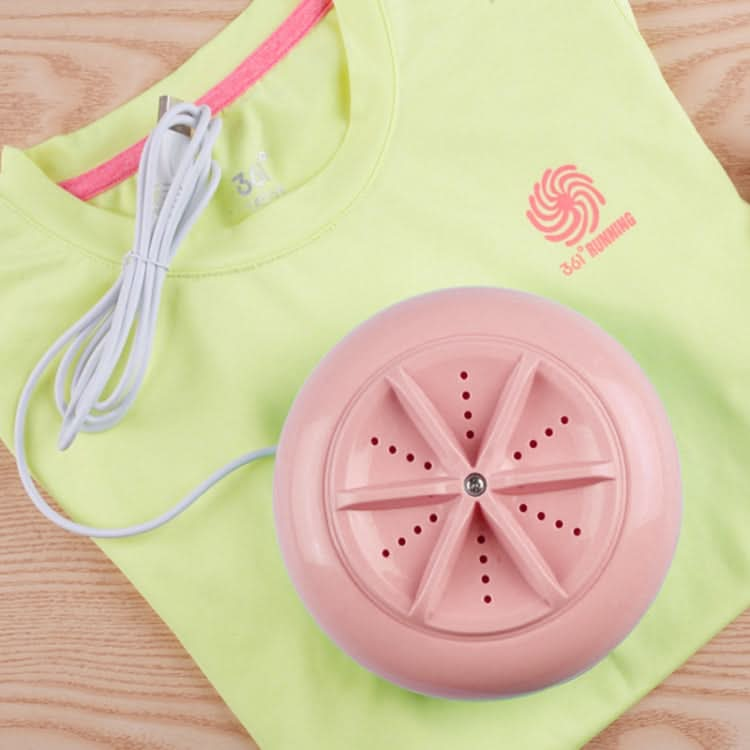 Macaroon Portable Mini Turbine Washing Machine Ultrasonic Washer