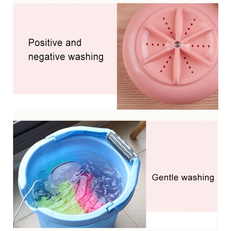 Macaroon Portable Mini Turbine Washing Machine Ultrasonic Washer Reluova