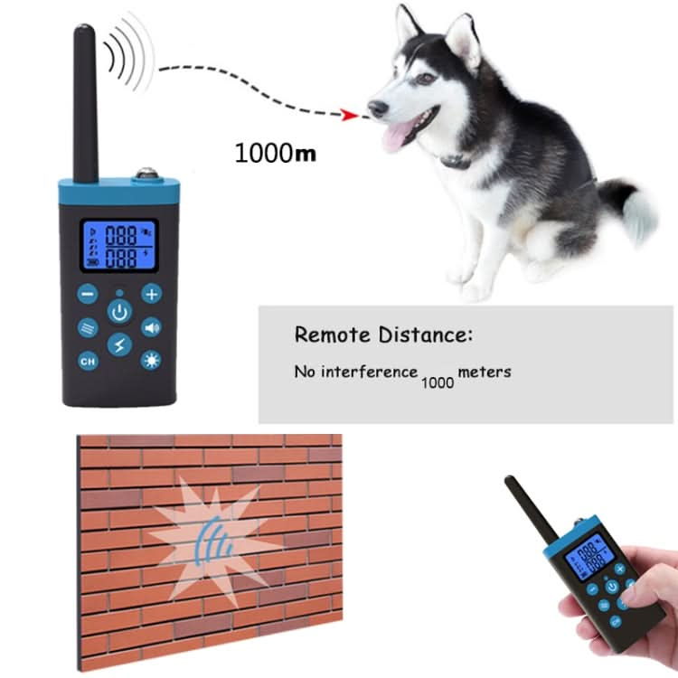 Automatic Anti Barking Collar Pet Training Control System + Electric Shock PU Leather Collar for Dogs.