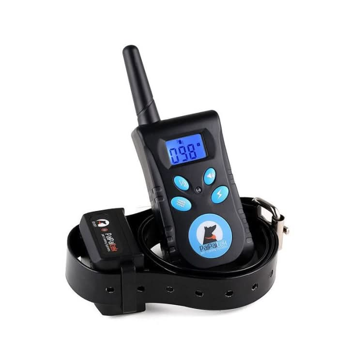 Automatic Anti Barking Collar Pet Training Control System + Electric Shock PU Leather Collar for Dogs.