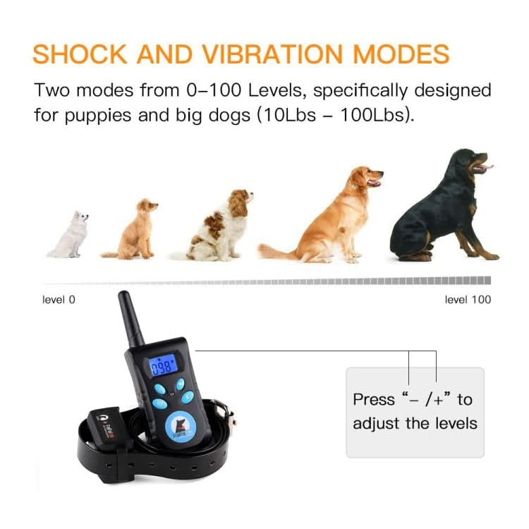 Automatic Anti Barking Collar Pet Training Control System + Electric Shock PU Leather Collar for Dogs.