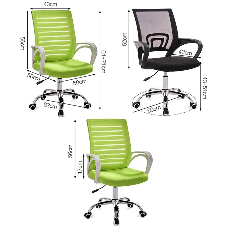 9050 Computer Chair Office Chair Home Back Chair Comfortable White Frame Simple Desk Chair