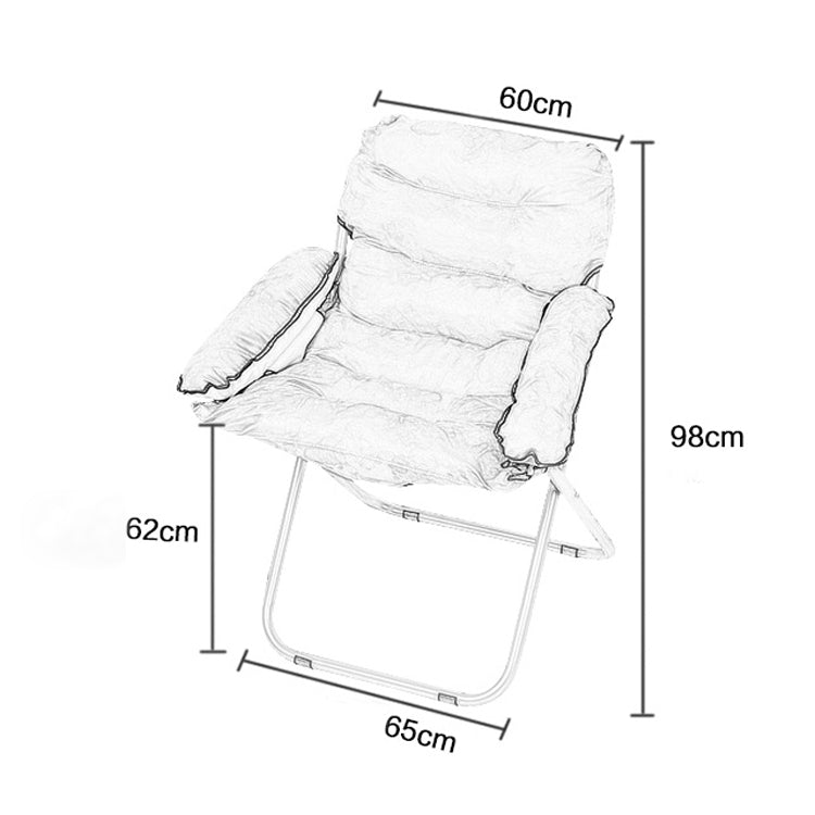 Creative Lazy Folding Sofa Living Room Single Sofa Chair Tatami Lounge Chair with Footrest / Pillow