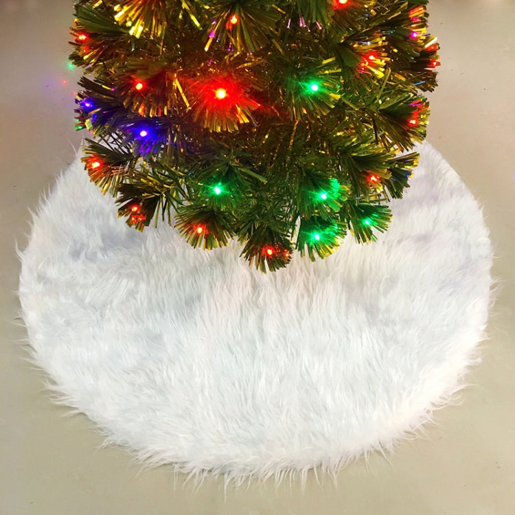 Christmas Tree Plush Skirt White Round Ornament Decoration, Diameter: 122cm My Store