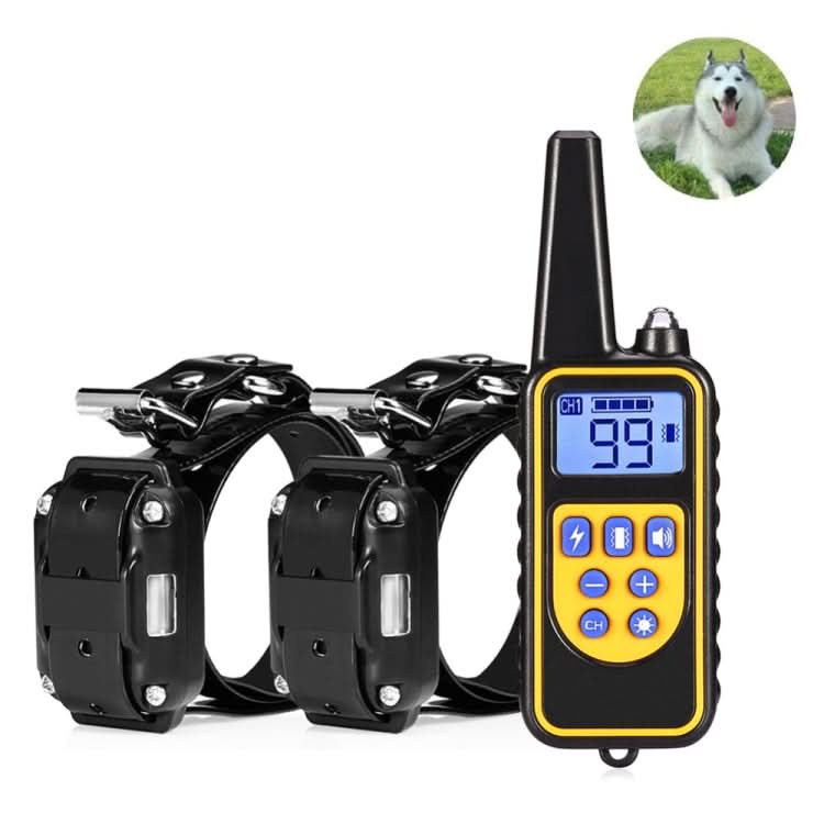 880-2 800 Yards Rechargeable Remote Control Collar Dog Training Device Anti Barking Device-Reluova