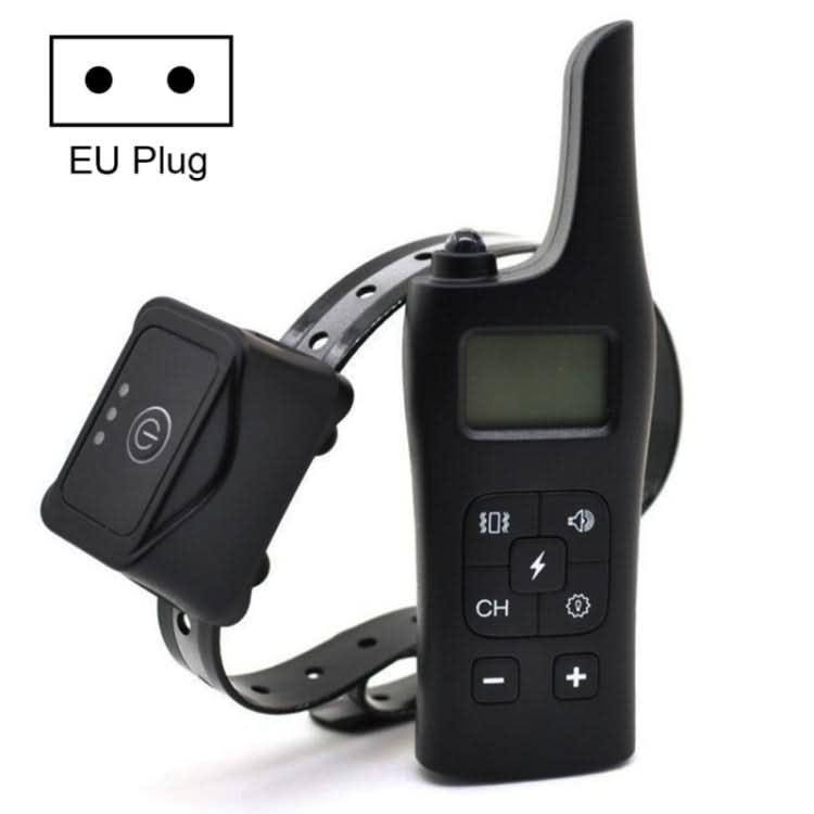 885-1 Rechargeable Training Dogs Stop Barkin Remote Control with Collar Receiver, Support Electric Shock & Vibration & Light & Sound Mode, US Plug-Reluova